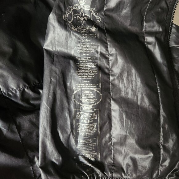 SzS Mackage Black Perla Packable Hooded Rain Jacket & Windbreaker - EUC - Picture 12 of 16